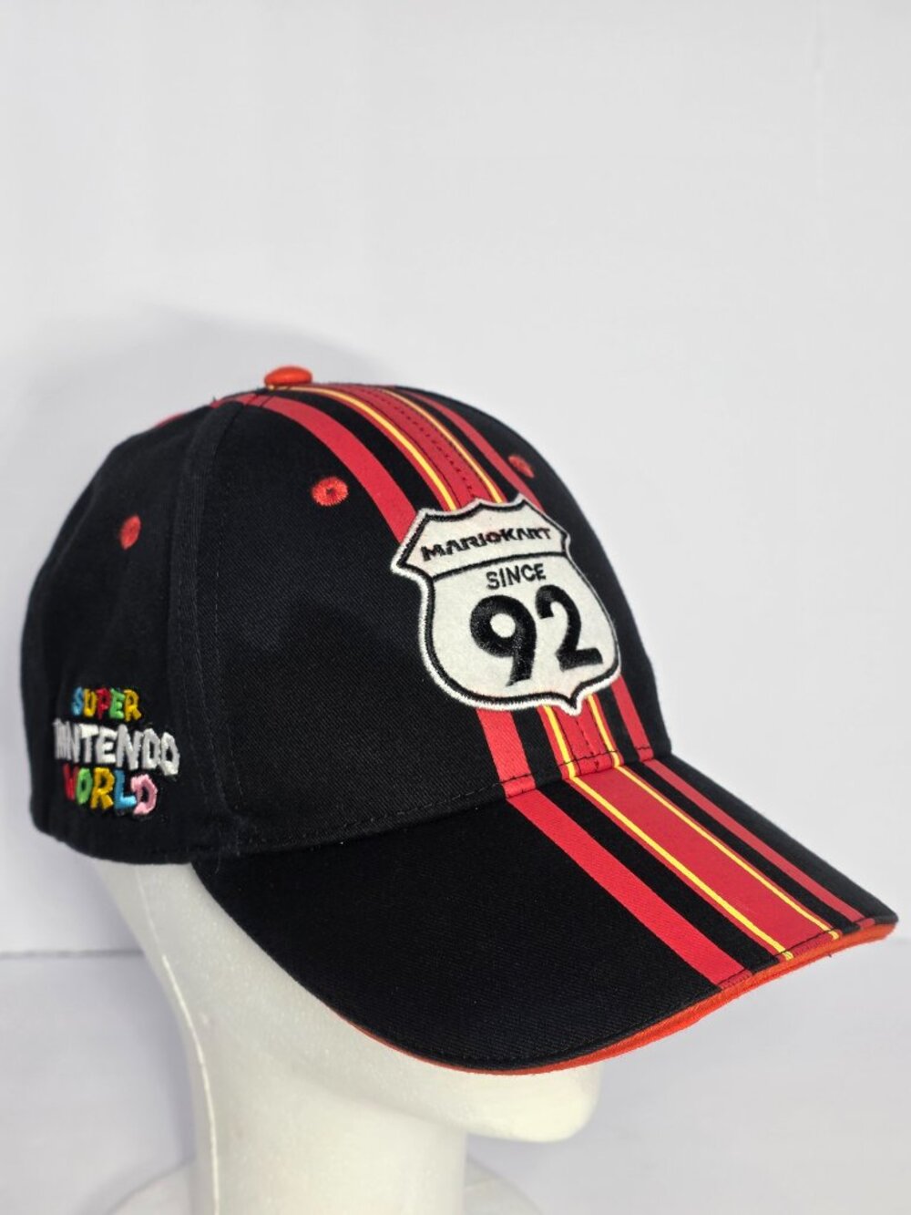 SUPER NINTENDO WORLD MARIO KART SINCE 92 BLACK SNAPBACK HAT UNIVERSAL STUDIOS